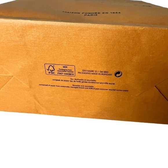 Louis Vuitton Tall Shopping Gift Bag with Blue Cotton Handles - Picture 3 of 3